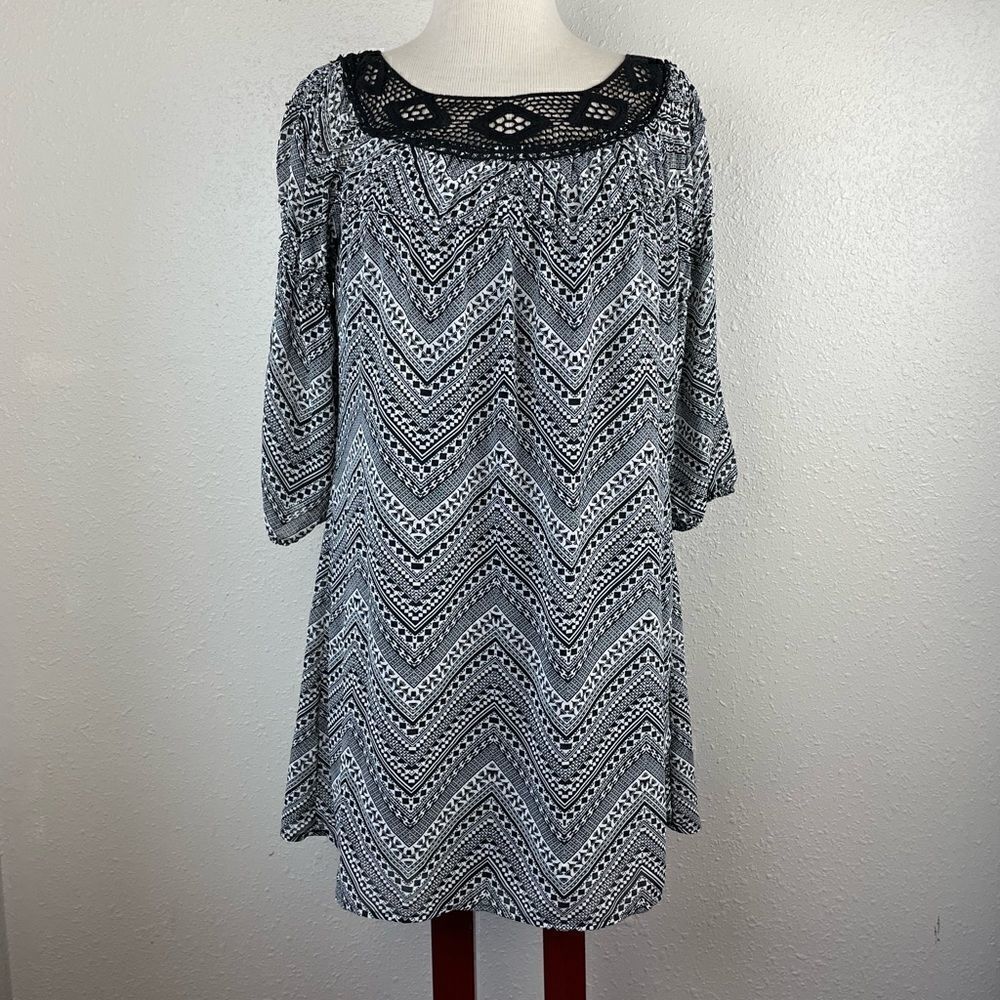 HeartSoul Three Quarter Sleeve Tunic Size M EUC